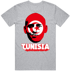 Wahbi Khazri Tunisia Flag Big Head Fifa World Cup Fan T Shirt