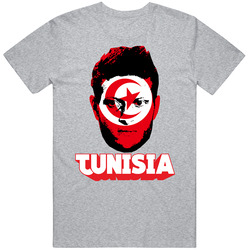 Fakhreddine Ben Youssef Tunisia Flag Big Head Fifa World Cup Fan T Shi