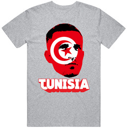 Ali Maaloul Tunisia Flag Big Head Fifa World Cup Fan T Shirt