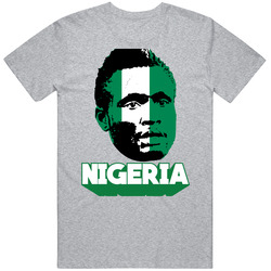 John Obi Mikel Nigeria Flag Head Fifa World Cup Fan T Shirt