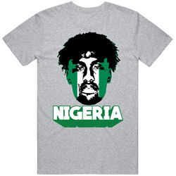 Alex Iwobi Nigeria Flag Head Fifa World Cup Fan T Shirt