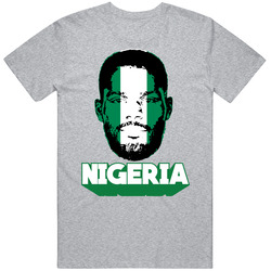 Brian Idowu Nigeria Flag Head Fifa World Cup Fan T Shirt