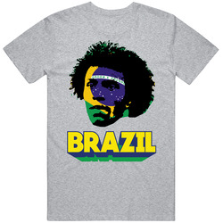 Willian Brazil Big Head Flag Fifa World Cup Pride Soccer T Shirt