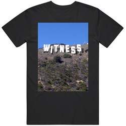 Lebron James Witness La Basketball Hollywood Hills Sign Parody Fan T S