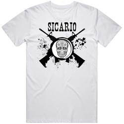 Sicario Skull And Guns Movie Fan T Shirt