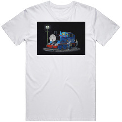 Thomas The Tank Engine Banksy Street Art Graffiti Painting  Fan T Shir