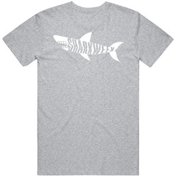 Shark Week Cut Out Tv Marathon Fan T Shirt