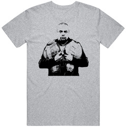 Daniel Cormier Cut Out Light Heavyweight Champion Two Belts Fighter T 