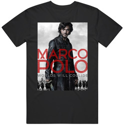 Marco Polo Worlds Will Collide Poster Netflix Original Fan T Shirt