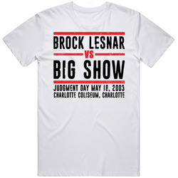 Brock Lesnar Vs Big Show Judgment Day Retro Look T Shirt
