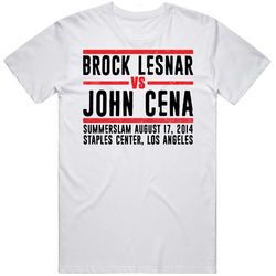 Brock Lesnar Vs John Cena Summerslam Retro Look T Shirt