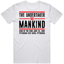 The Undertaker Vs Mankind King Of The Ring Retro Look T Shirt