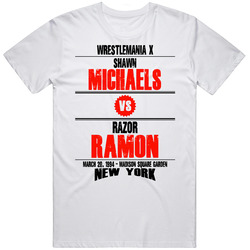 Shawn Michaels Vs Razor Ramon Wrestlemania X Retro Look T Shirt
