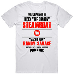The Dragon Vs Macho Man Wrestlemania Iii Retro Look T Shirt