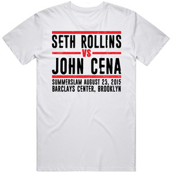 Seth Rollins Vs John Cena Summerslam Retro Look T Shirt