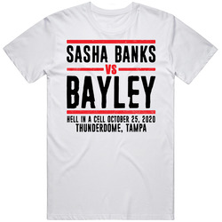 Sasha Banks Vs Bayley Hell In A Cell Retro Look T Shirt