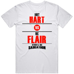 Bret Hart Vs Ric Flair Retro Look T Shirt