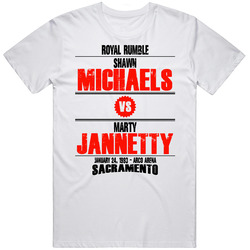 Shawn Michaels Vs Marty Jannetty Royal Rumble Retro Look T Shirt