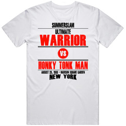 Ultimate Warrior Vs Honky Tonk Man Summerslam Retro Look T Shirt