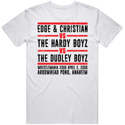 Edge Christian Hardy Boyz Dudley Boyz Wrestlemania Retro Look T Shirt