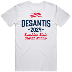 Desantis 2024 Sunshine State Starlit Nation T Shirt