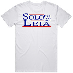 Hans Solo And Princess Leia For President '24 Star Wars Fan T Shi