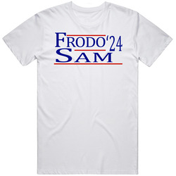 Frodo And Sam For President '24 The Lord Of The Rings Fan T Shirt