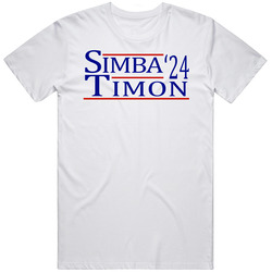 Simba And Timon For President '24 The Lion King Fan T Shirt