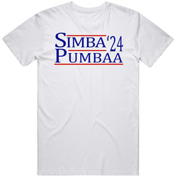 Simba And Pumbaa For President '24 The Lion King Fan T Shirt