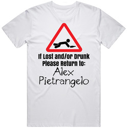Alex Pietrangelo If Lost Or Drunk Return T Shirt