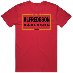 Daniel Alfredsson Erik Karlsson For President 2024 Ottawa Hockey Fan T