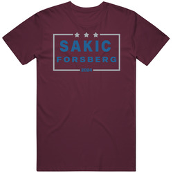 Joe Sakic Peter Forsberg For President 2024 Colorado Hockey Fan T Shir