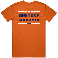 Wayne Gretzky Connor Mcdavid For President 2024 Edmonton Hockey Fan T 