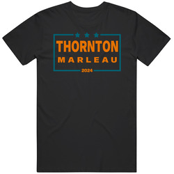 Joe Thornton Patrick Marleau For President 2024 San Jose Hockey Fan T 