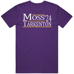 Randy Moss Fran Tarkenton For President '24 Minnesota Football Fa