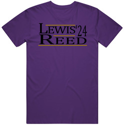 Ray Lewis Ed Reed For President '24 Baltimore Football Fan T Shir