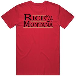 Jerry Rice Joe Montana For President '24 San Francisco Football F
