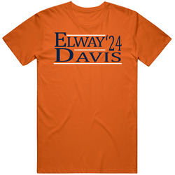 John Elway Terrell Davis For President '24 Denver Football Fan T 