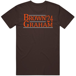 Jim Brown Otto Graham For President '24 Cleveland Football Fan T 