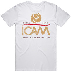 Icam Chocolate Worn Look T Shirt