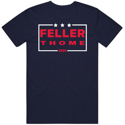 Bob Feller Jim Thome For President 2024 Cleveland Baseball Fan T Shirt