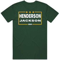 Rickey Henderson Reggie Jackson For President 2024 Oakland Baseball Fa