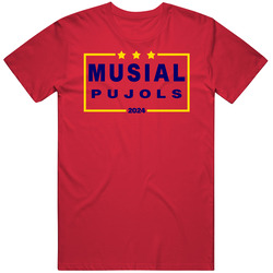 Stan Musial Albert Pujols For President 2024 St Louis Baseball Fan T S