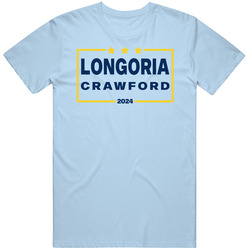 Evan Longoria Carl Crawford For President 2024 Tampa Bay Baseball Fan 