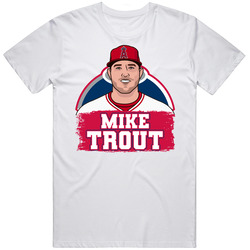 Mike Trout Player Protrait T Shirt