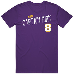 Kirk Cousins 8 Captain Kirk Favorite Player Football Fan T Shirt