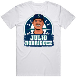Julio Rodriguez Player Protrait T Shirt