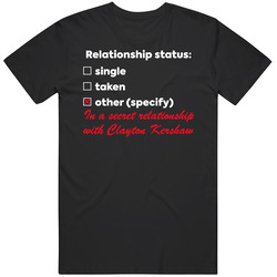 In A Relationship With Clayton Kershaw T Shirt