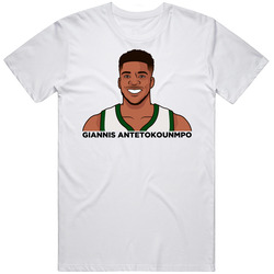 Giannis Antetokounmpo Portrait T Shirt