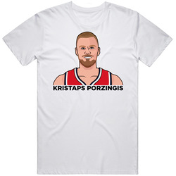 Kristaps Porzingis Portrait T Shirt